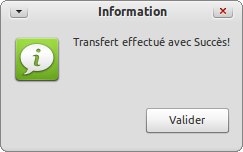 Capture-Information Transfert terminé