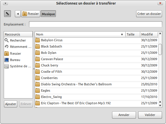 Capture-Sélectionnez un dossier à transférer-1 Selection de fichier